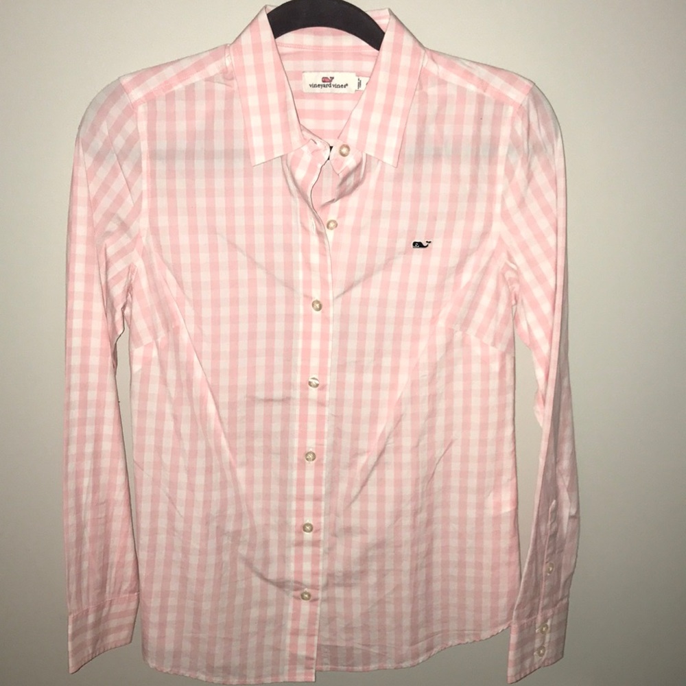 Vineyard Vines Pink Check Shirt